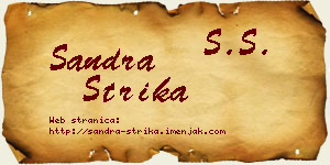 Sandra Strika vizit kartica
